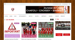 Desktop Screenshot of jeunessecroissy-basket.fr