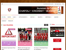 Tablet Screenshot of jeunessecroissy-basket.fr